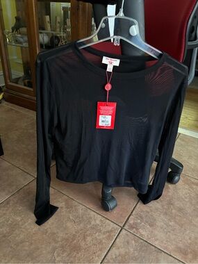 NWT True Religion Sheer Mesh Top